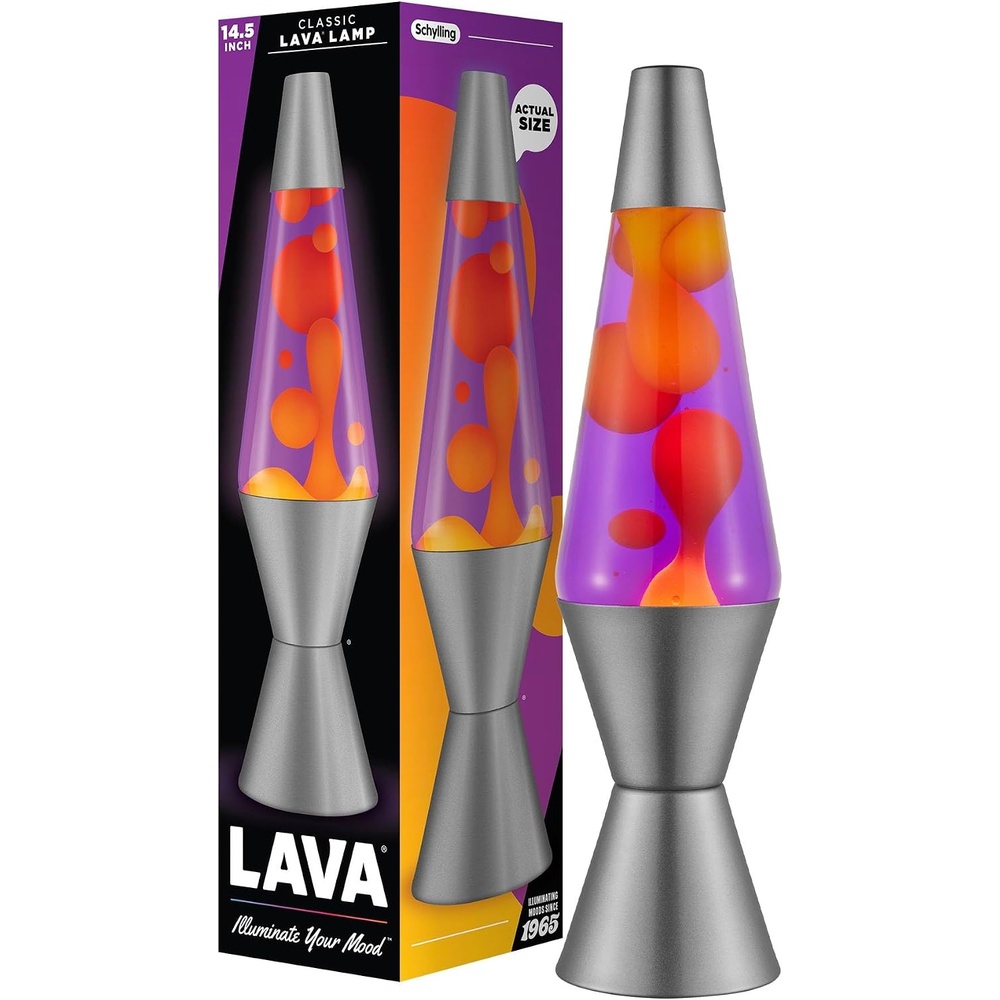image:imageLava Lamp 145 Cosmic Wave The Original Motion Light Purple Wax and Blue Liquid Item 2633 Amazon ExclusivePurple