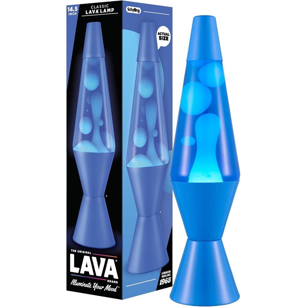 image:imageLava The Original Lamp New 145 Wild Pink Classic Liquid Motion Lamp White Wax and Pink Liquid Item 2361 Amazon ExclusiveBlue
