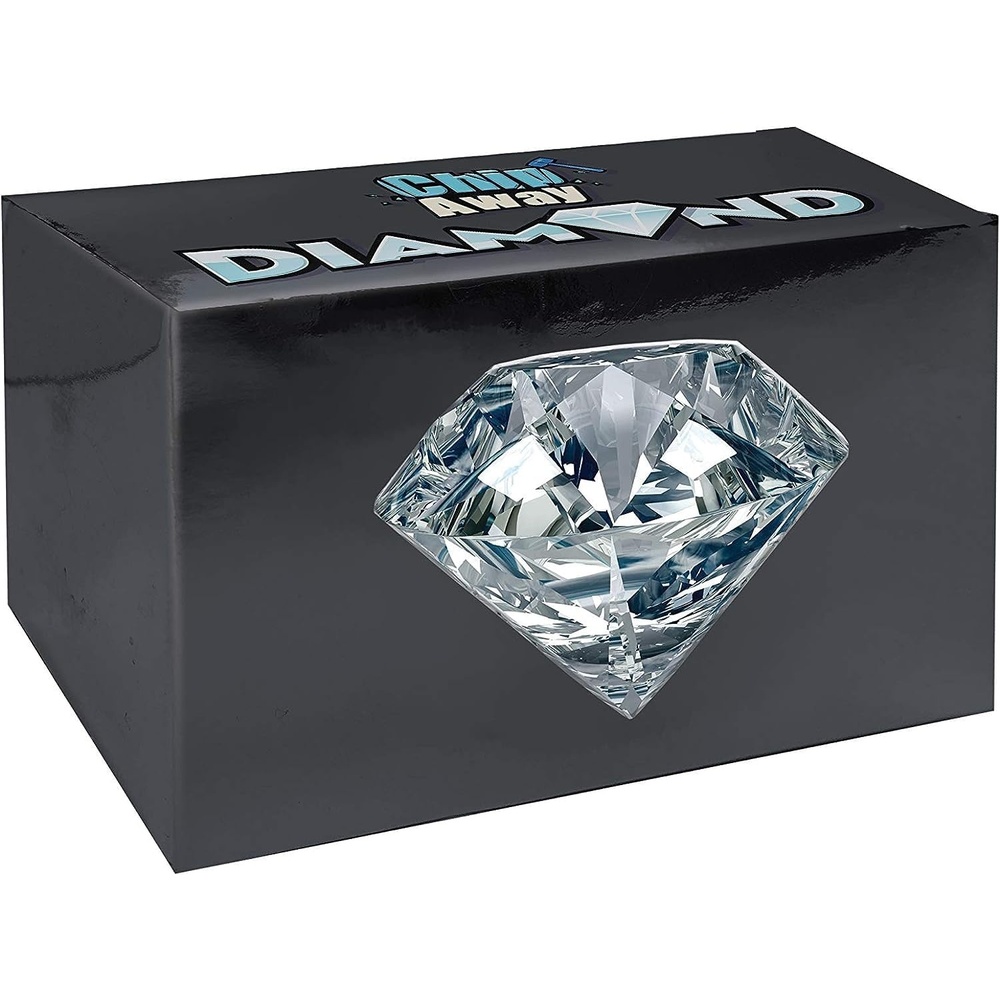 image:imageSchylling Chip Away Diamond Gemstone Dig Kit with Collectible Specimens Inside 1 in 24 Contains a Real Diamond Includes Miniature Hammer Chisel and Brush Ages 5 and Up One Box