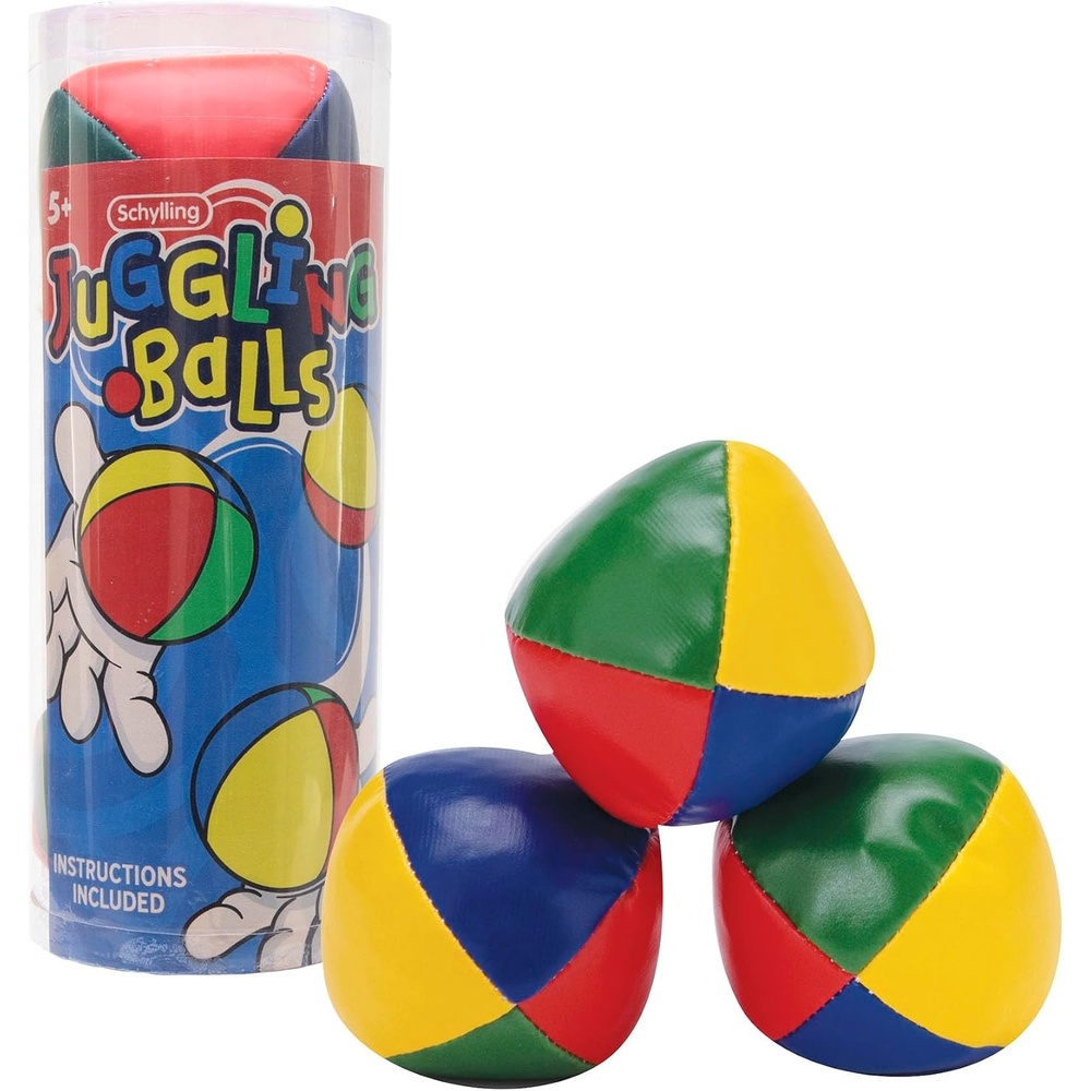 image:imageSchylling Classic Juggling Balls Colorful Vinyl TossandCatch Balls with Bead Filling Includes 3 Balls and Instructions Ages 5 and Up Three Piece Set