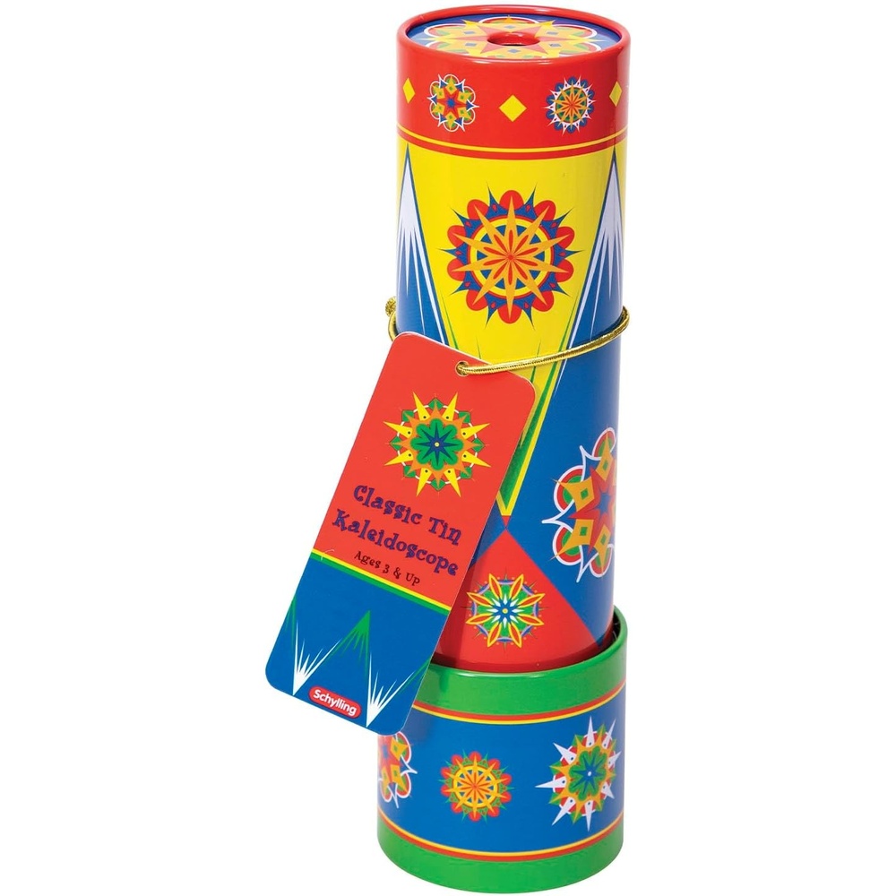 image:imageSchylling Classic Tin Kaleidoscope Fun Colorful PatternChanging Toy Durable Tin with Multicolored Beads Ages 3 and Up One Piece