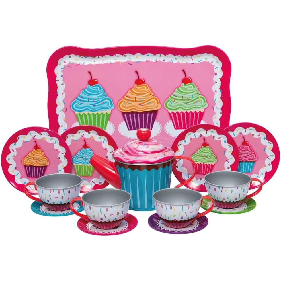 image:imageSchylling Cupcakes Tin Tea Set Multicolored Small