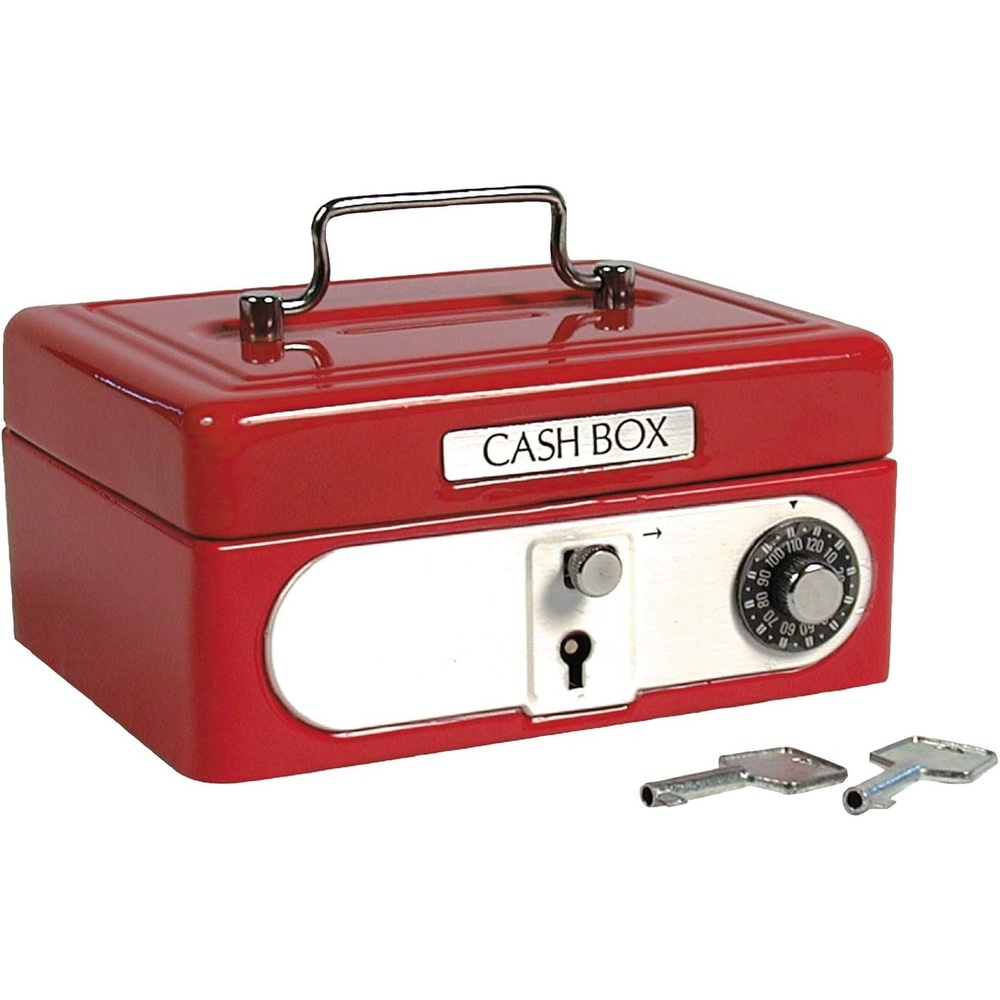 image:imageSchylling Locking Cash Box Red 1 EA