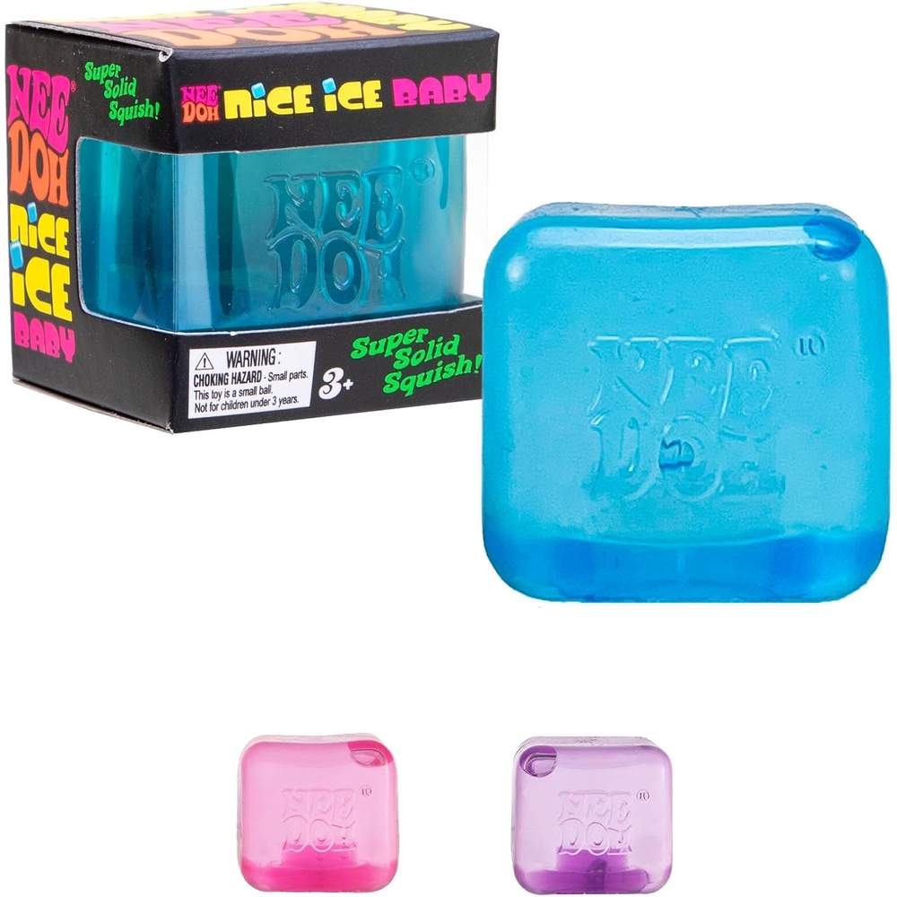 image:imageSchylling NeeDoh Nice Ice Baby Sensory Squeeze Toy Super Solid Squish 125 Wide Color May Vary Pack of 1