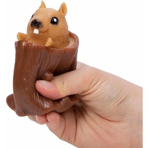 Schylling Nutty Squirrel Popper Toy – Squish Toy – Age 3+ (Pack of 1)