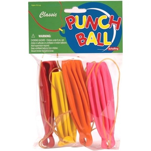 Schylling Punch Balloons – Includes 4 Balloons – Color May Vary (Pack of 1)