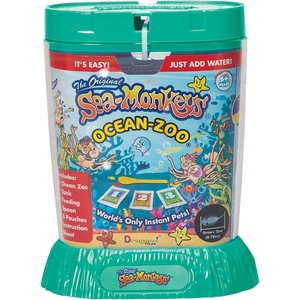 Sea-Monkey: Ocean Zoo – Surprise Assorted Color, 5.7″ Aquarium, World’s Only Instant Pet, Tiny Brine Shrimp Growth Set, Educational Kit, Kids Ages 6+