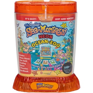 Sea-Monkeys® Ocean Zoo Neon – World’s Only Instant Pets® – Assorted Colors – Ages 6+ (Pack of 1)(Small)