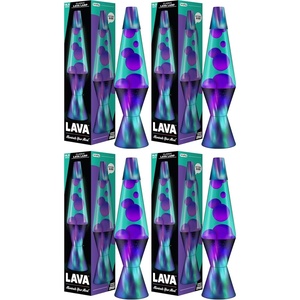 The Original Lava® Lamp – 14.5″ Aurora Borealis – Classic Liquid Motion Lamp – Purple Wax and Blue Liquid – Item #2047 (Amazon Exclusive)(14.5 Inch (Pack of 4))
